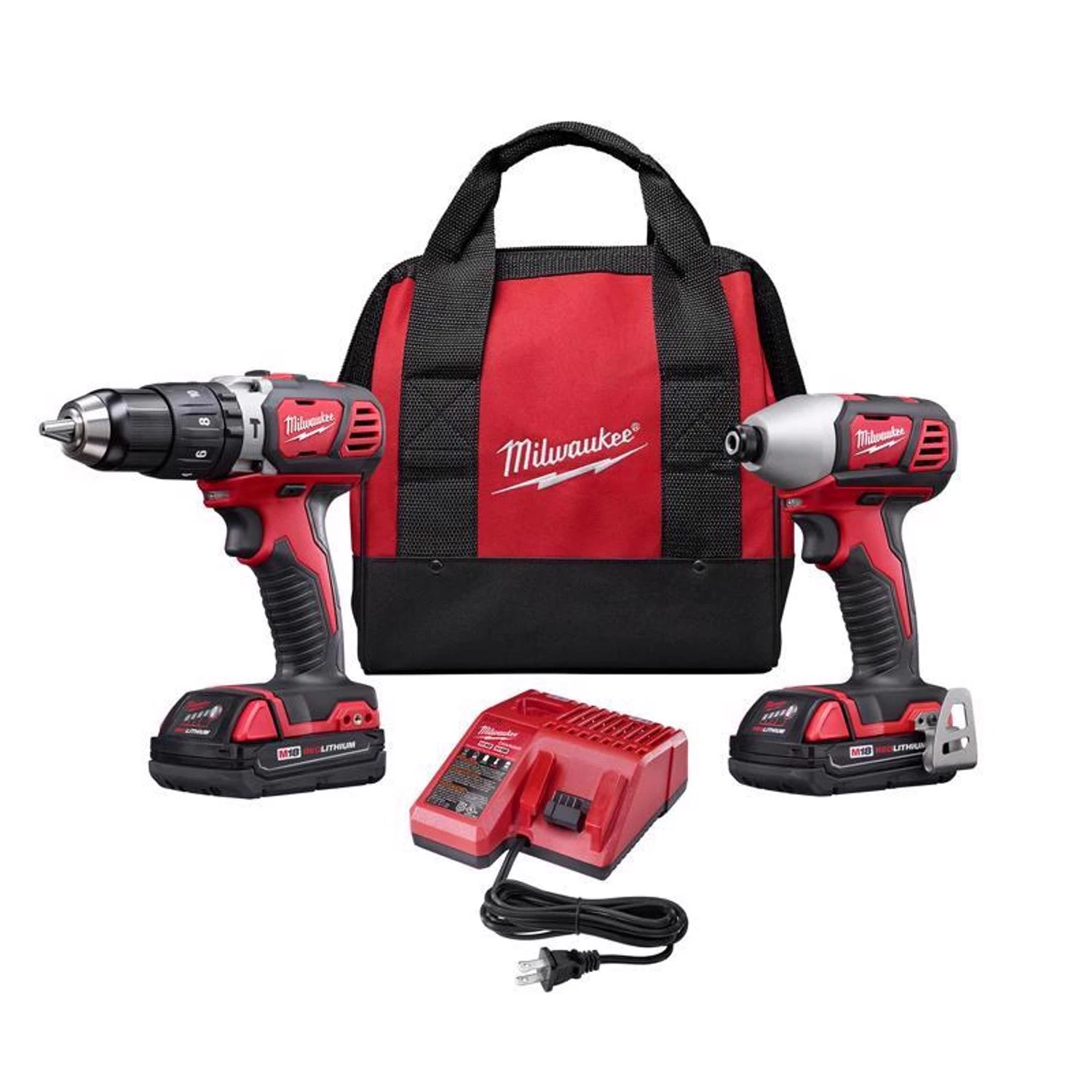 M18 2-tool Cordless Hammer Drill & Impact Driver Combo Kit With Batteries & Charger