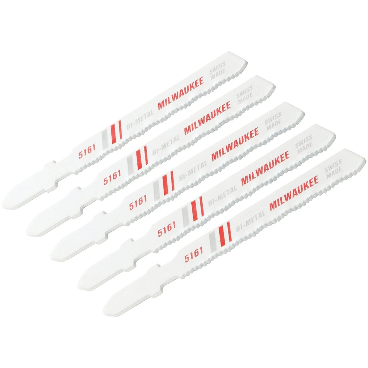 Milwaukee T-shank 3 In. X 24 Tpi Bi-metal Jig Saw Blade, Metal Cutting (5-pack)