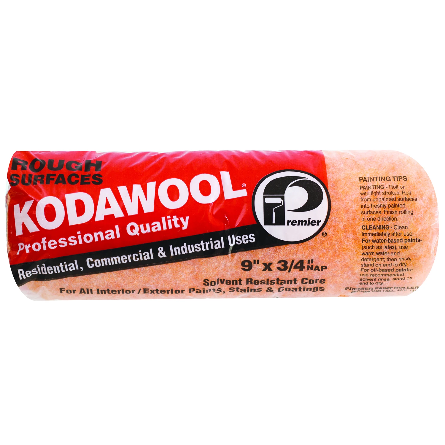 Premier Kodawool Polyester 9 in. W X 3/4 in. Paint Roller Cover 1 pk