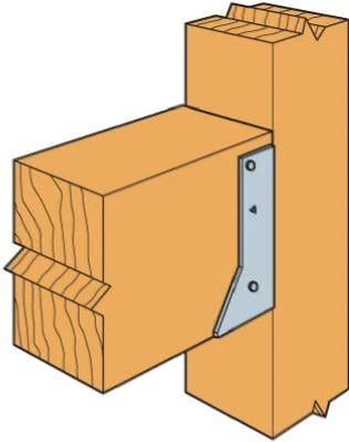 Concealed Flange Hanger, Galvanized Steel, 14 Gauge, 4 x 6 In.