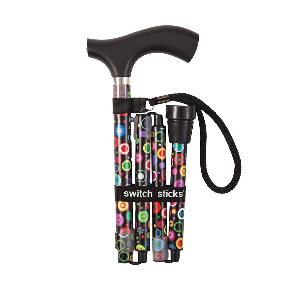 Brazos Walking Sticks Bubbles Folding Walking Stick Aluminum 1 pk