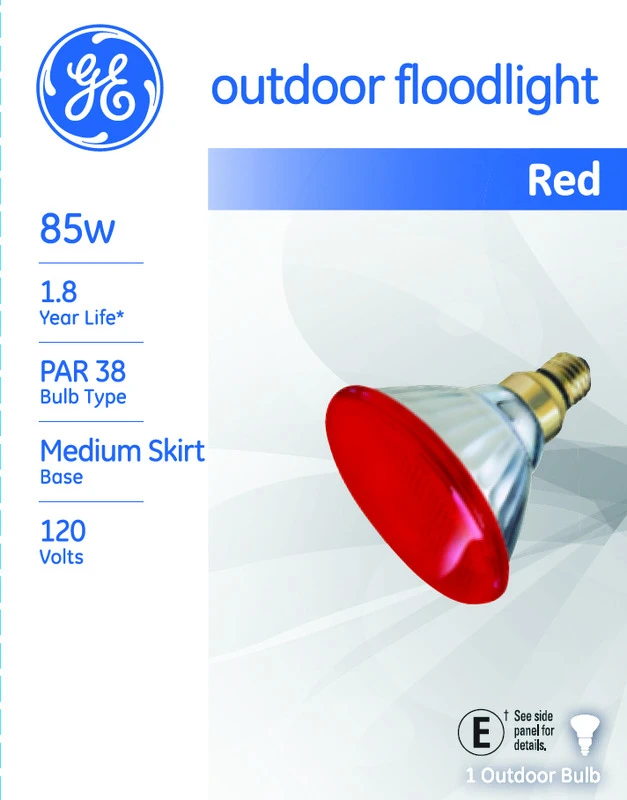 85-Watt Miser Outdoor Flood Light Bulb, Red