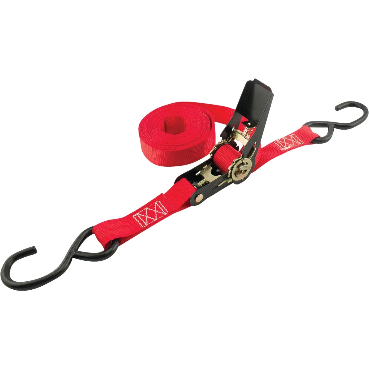 1 In. X 15 Ft. Light Duty Ratchet Strap - 500 Lb Breaking Strength