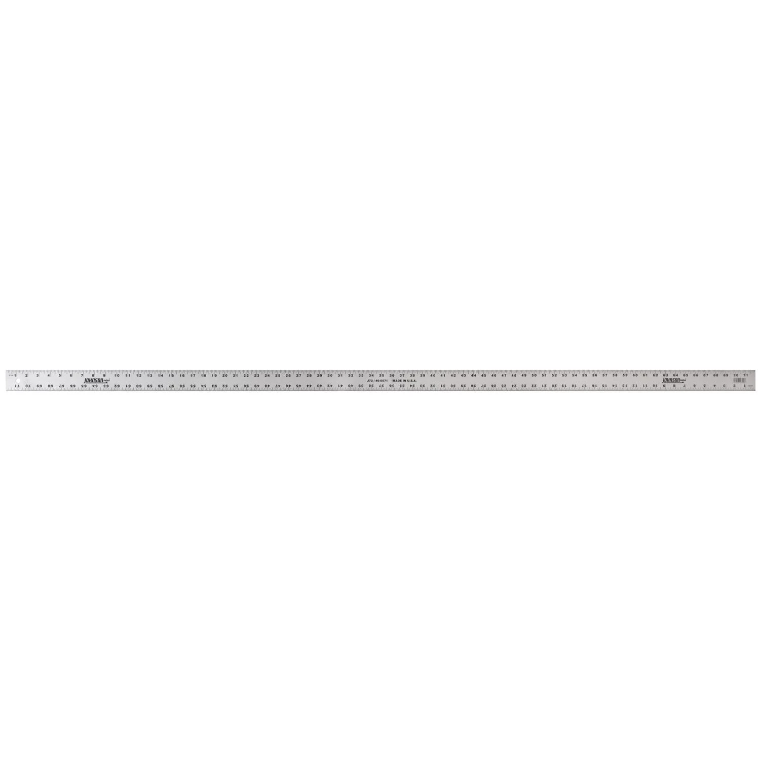 72 In. Heavy-duty Aluminum Straight Edge Ruler With Bold Graduations