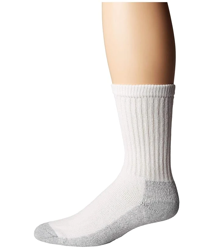 Work Socks, White & Gray, Men's XL, 3-Pk.