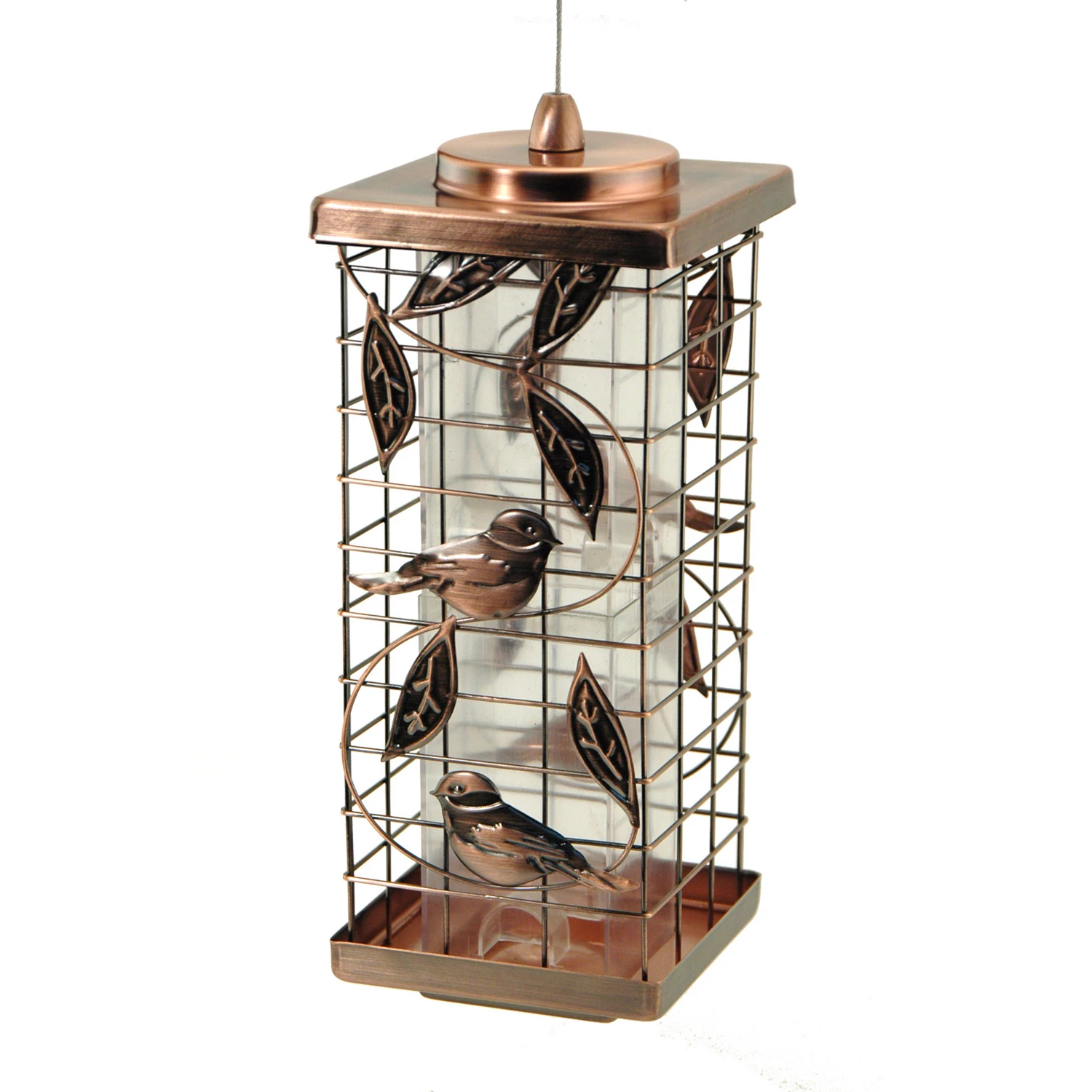Bird Feeder, Tube, Squirrel-Resistant, Holds 1-3/4-Lbs.