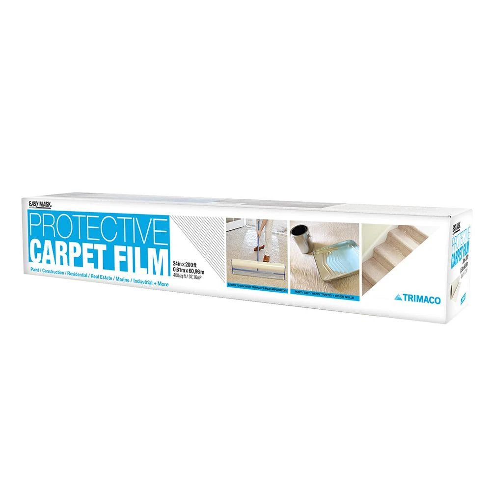 Carpet Protective Paint Film, 3 Mil, 24" X 200' - Easy Mask Model 62420