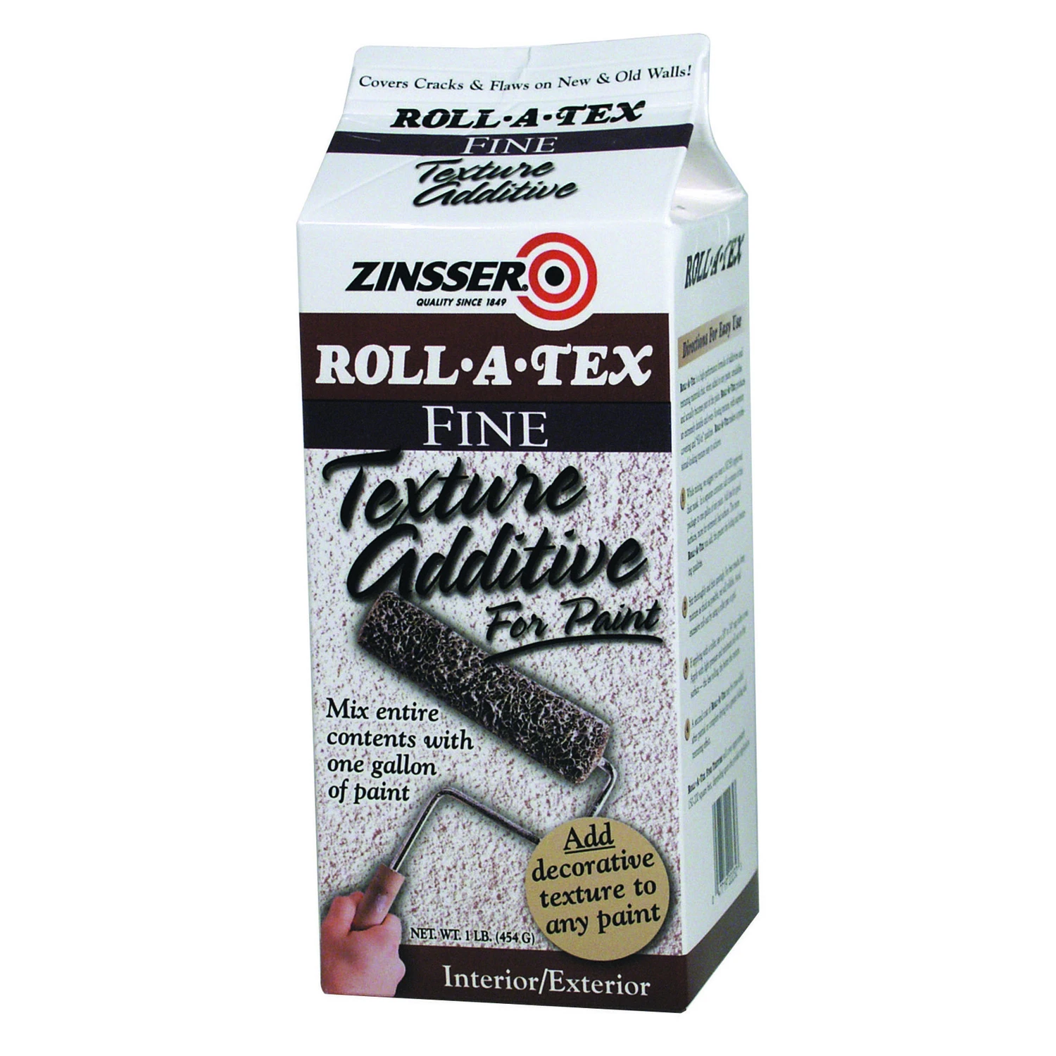 Roll-a-tex Fine Texture Paint Additive, 1 Pound For Interior And Exterior Use
