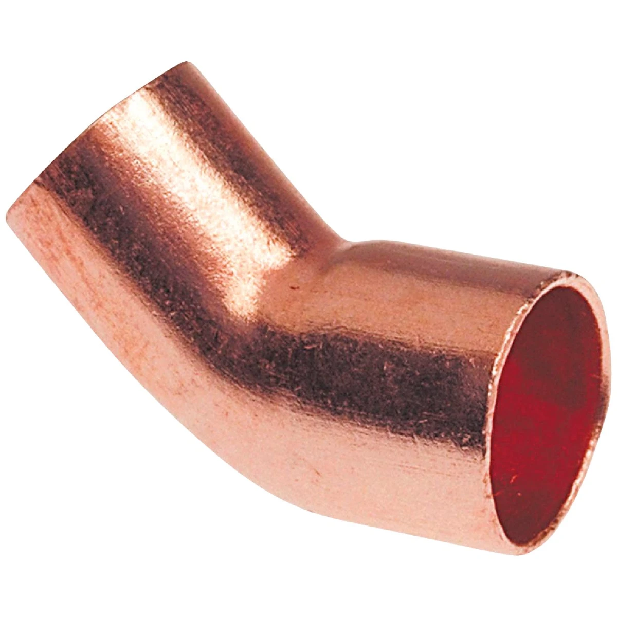 1 In. 45 Degree Copper Street Elbow Fitting With Sweat/solder Connection
