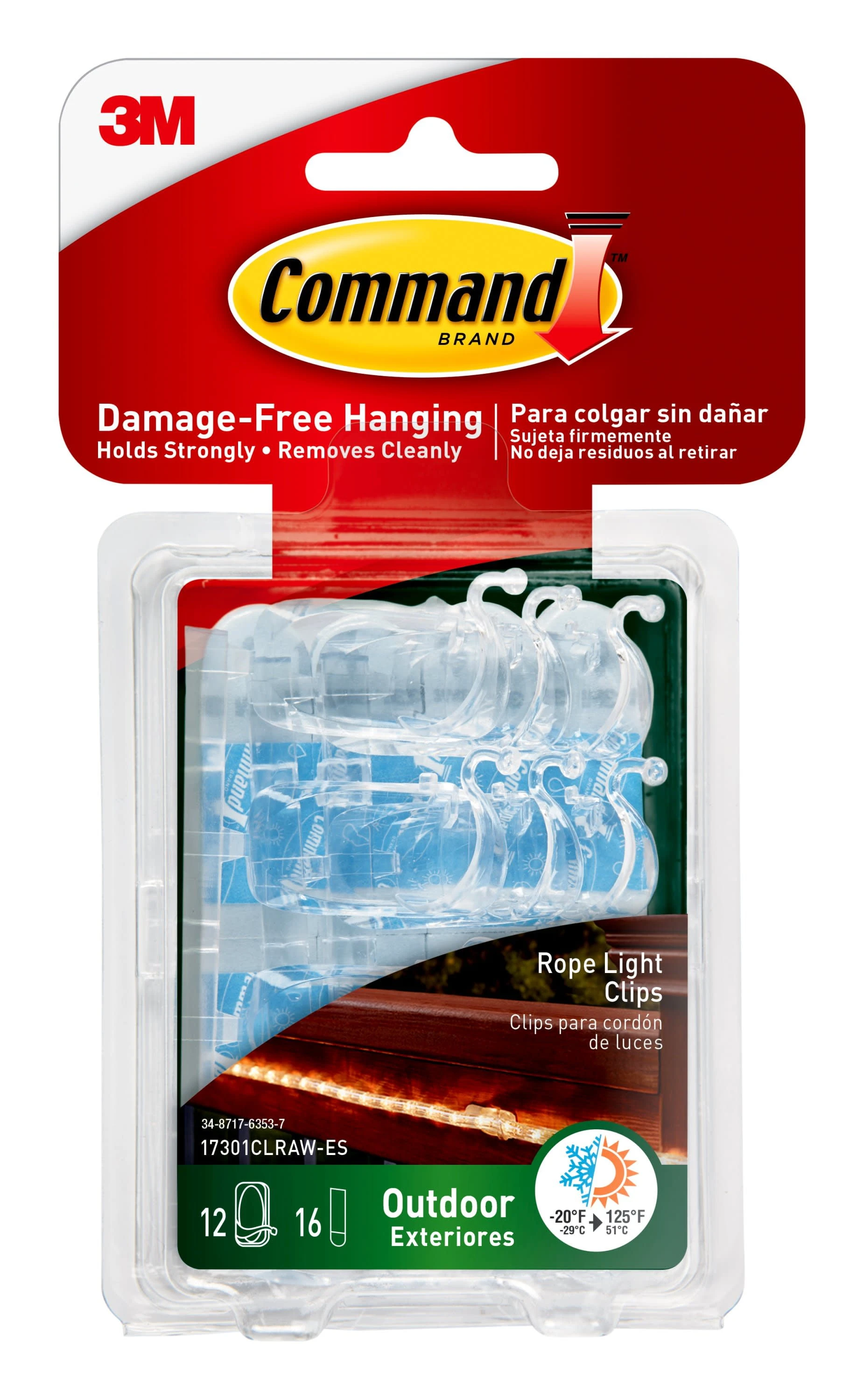 Outdoor Rope Light Clips, Clear, 12-Ct.