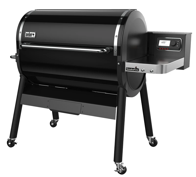 SmokeFire EX6 Wood Fire Pellet Grill 36 Inch with 1008 Square Inch Cooking Area in Black