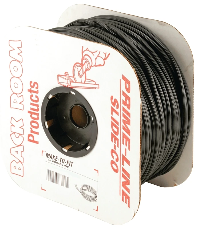 Black Vinyl Screen Spline, 0.120 Inch Diameter, 1/8 Inch by 500 Feet Roll