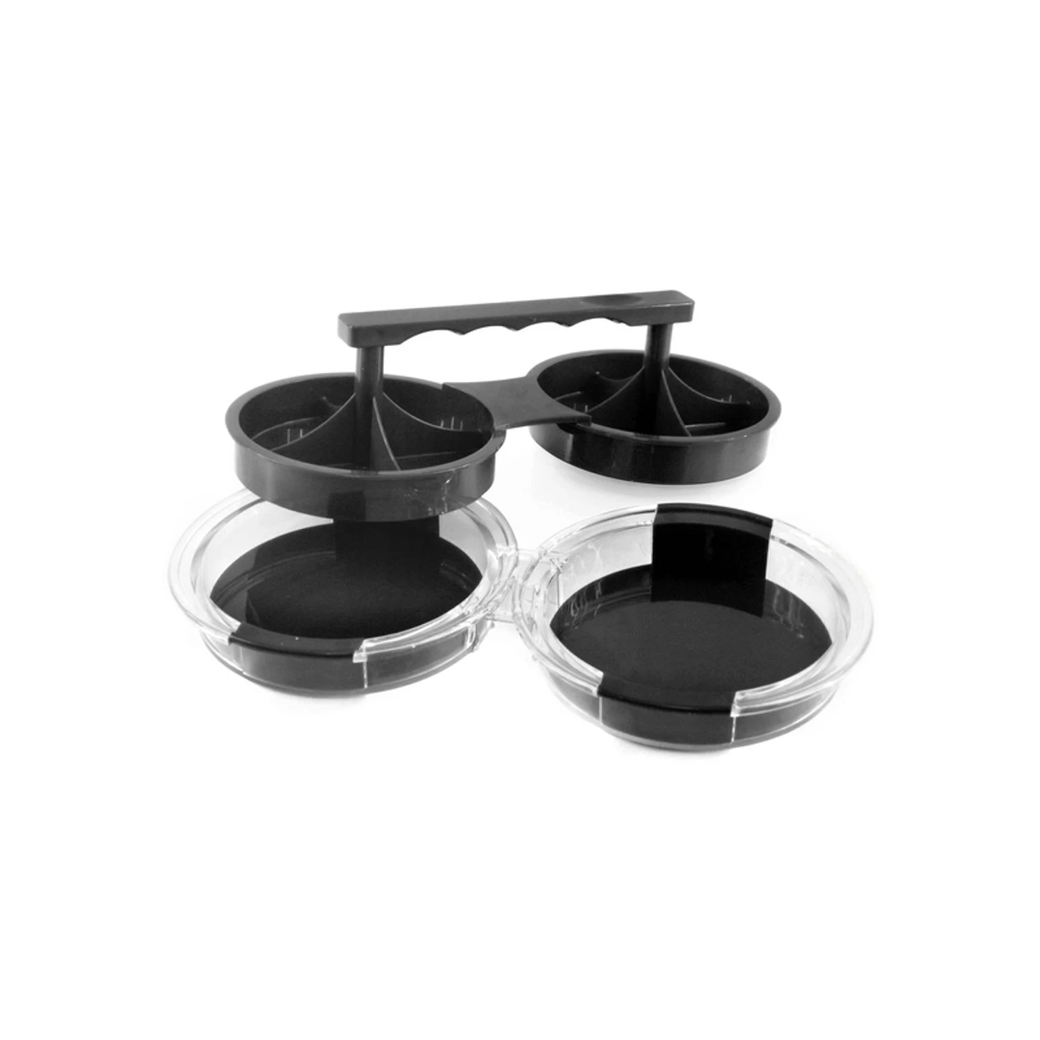 Double Burger Press & Lifter - Nonstick Black Grill Tool