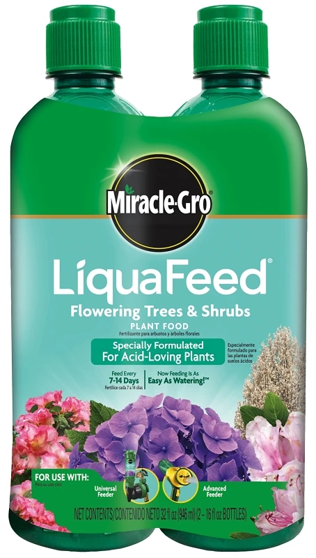 LiquaFeed Flowering Trees & Shrubs Plant Food, 16-Fl. oz. Refills Bottles, 2-Pack