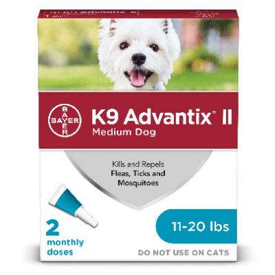 Flea And Tick Prevention & Treatment for Dogs 11-20-Lbs., 2 Doses