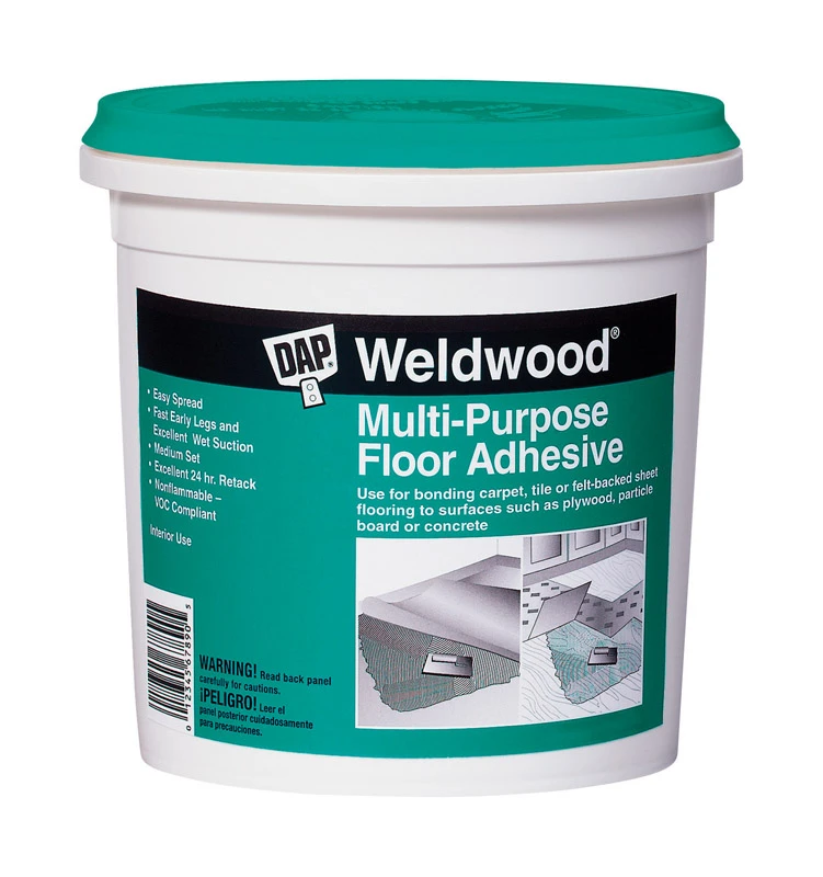 Multi-purpose Floor Adhesive, 1 Quart Can, Off-white