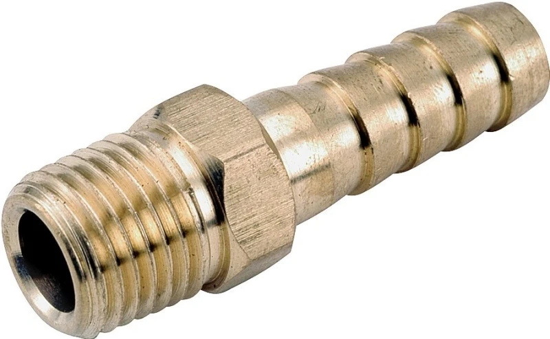 Pipe Fitting, Barb Insert, Lead Free Brass, 3/8 Hose x 1/8 In. MPT