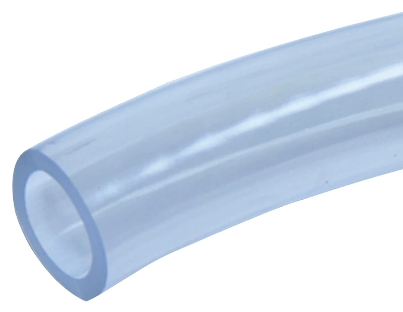Clear Polyvinyl Chloride Tubing, Three Eighths Inch Inner Diameter by One Half Inch Outer Diameter by One Hundred Feet Length