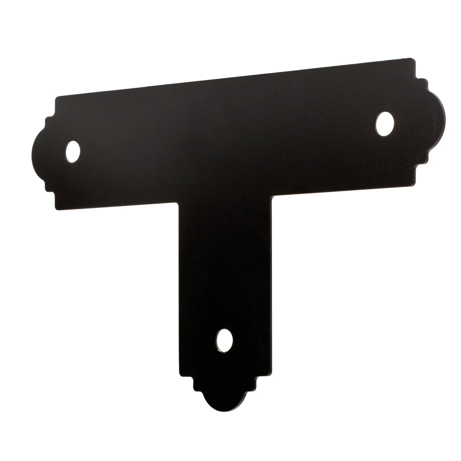 Outdoor Accents 4 In. X 4 In. Zmax Galvanized Steel Black T Strap Tie