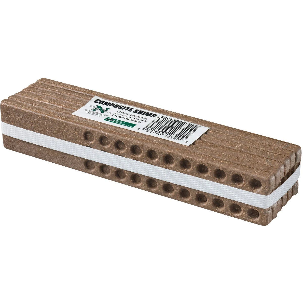Builder Shims, Composite, 8-In., 12-Pk.