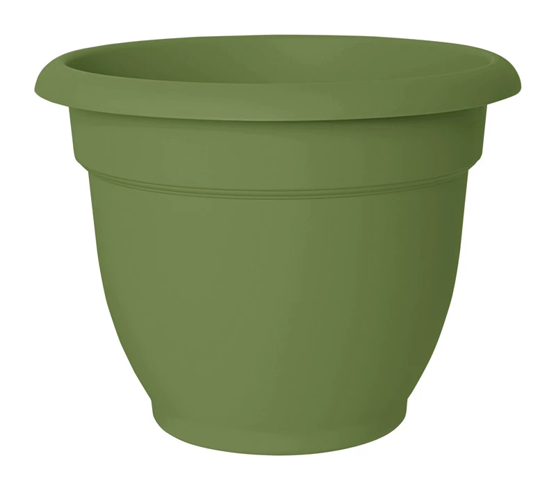 Ariana 16 In. Dia X 13.75 In. H Plastic Self Watering Planter - Living Green
