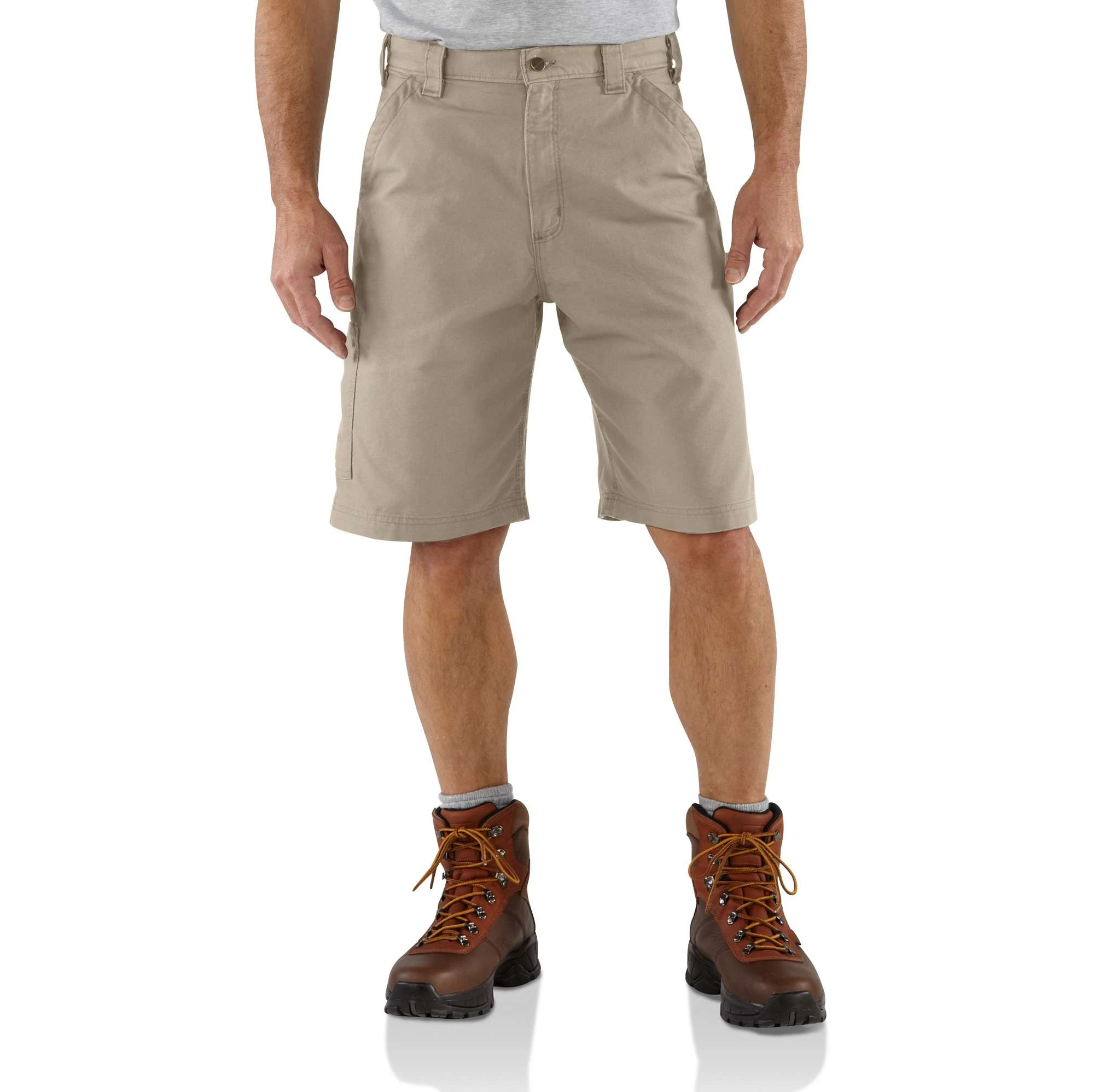 Canvas Work Shorts Loose Original Fit Tan Size 40 Waist Durable Construction