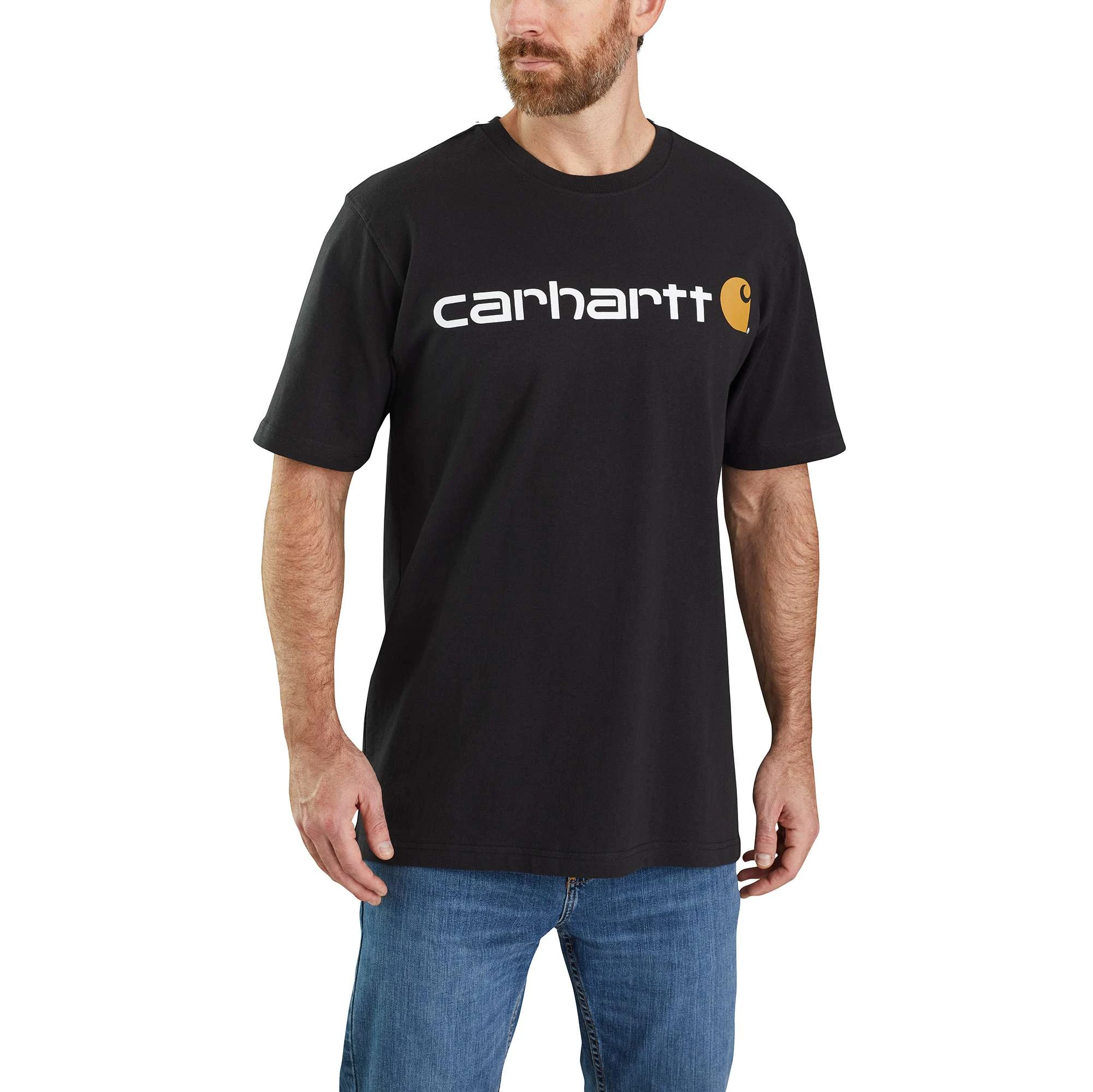 Men's Loose Fit Heavyweight Short-sleeve Graphic T-shirt - Black, Large