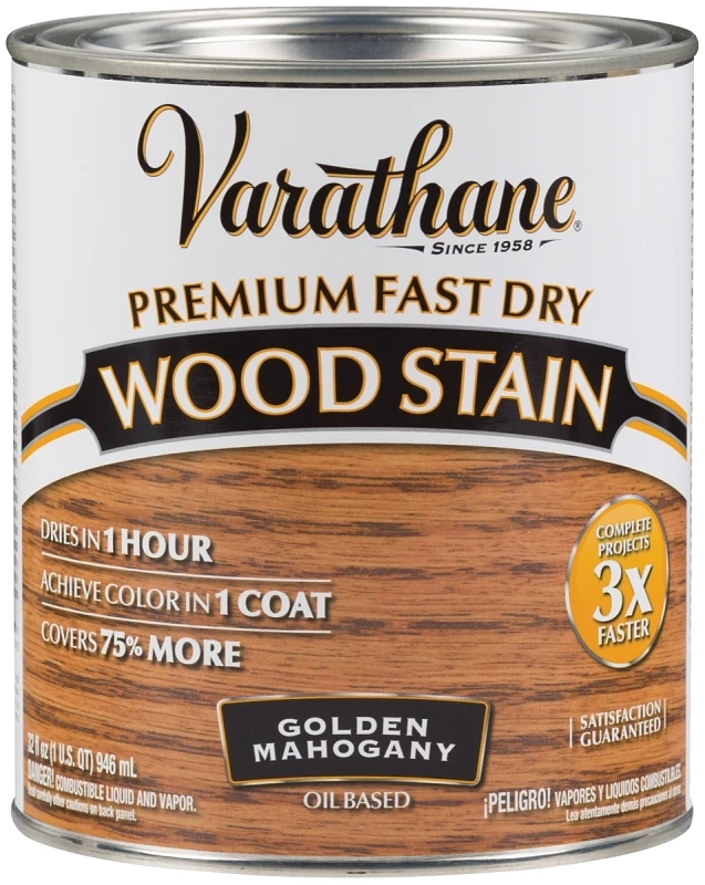 Fast Dry Interior Oil-Based Wood Stain Golden Mahogany 1 Quart