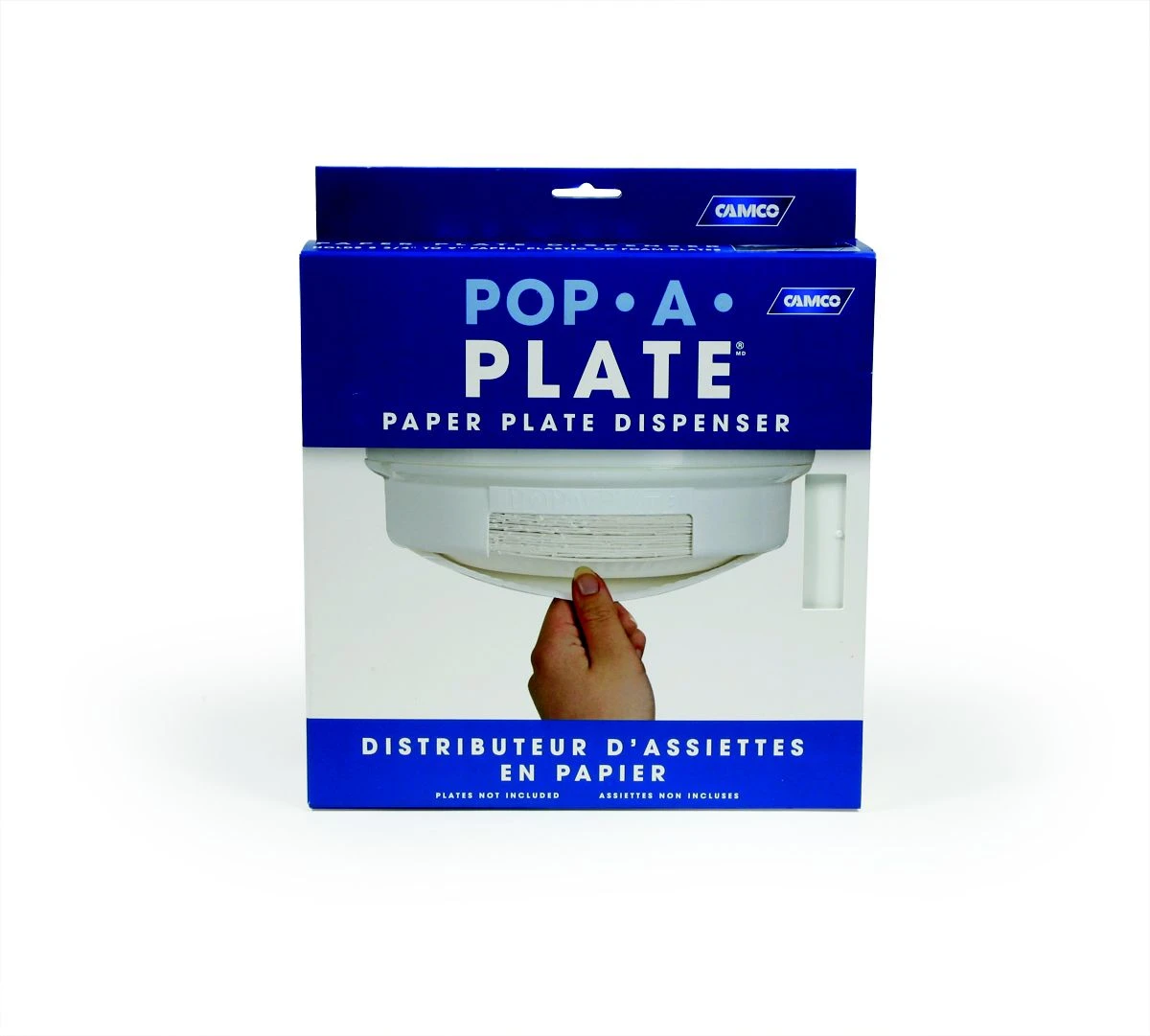 RV Pop-A-Plate Dispenser, White
