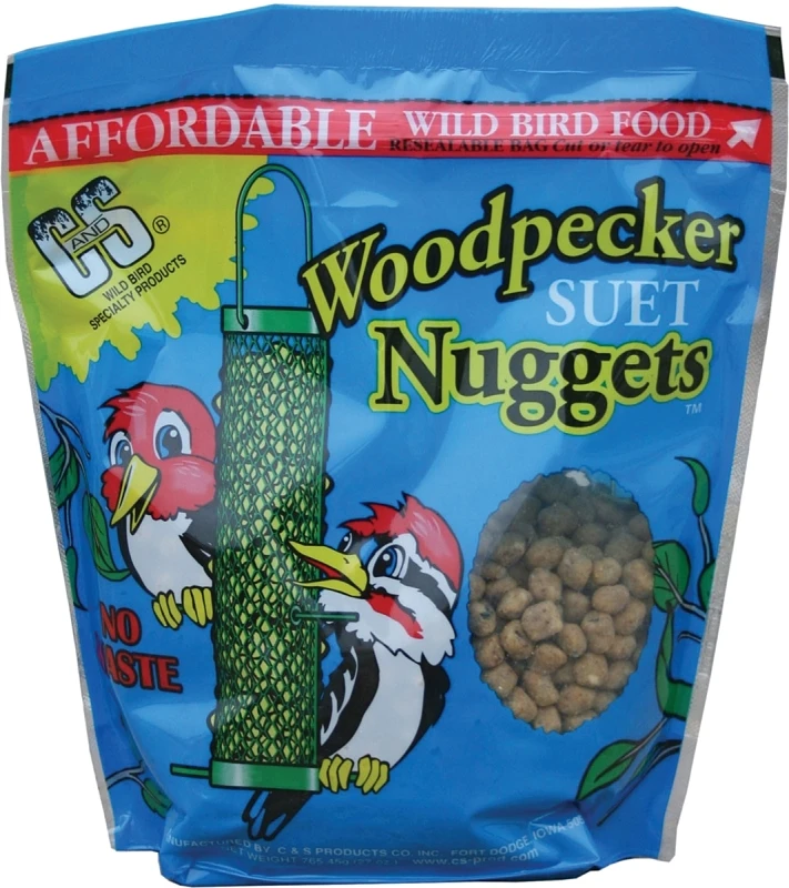 Woodpecker Suet Nuggets, High-energy Bird Food, 27 Oz Bag