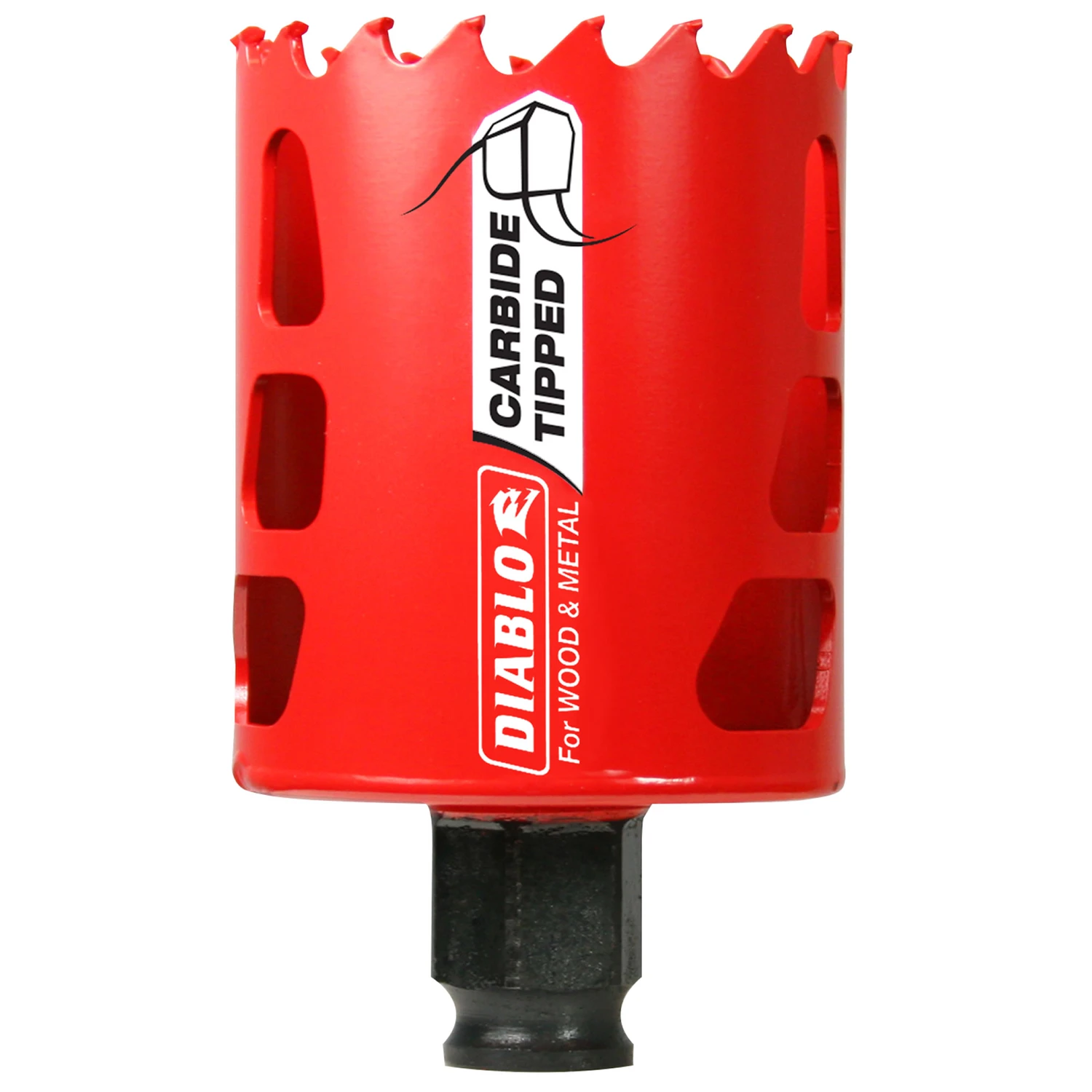2-1/8 In. Carbide-tipped Hole Saw, 2-3/8 In. Cutting Depth, 3/8 In. Arbor