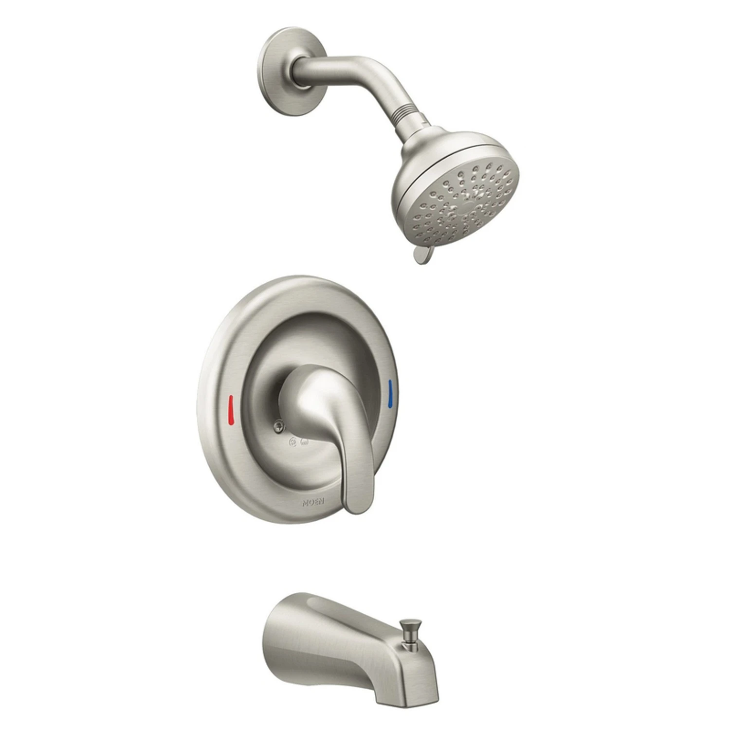 Adler Brushed Nickel Single-handle Posi-temp Tub And Shower Faucet 82603srn