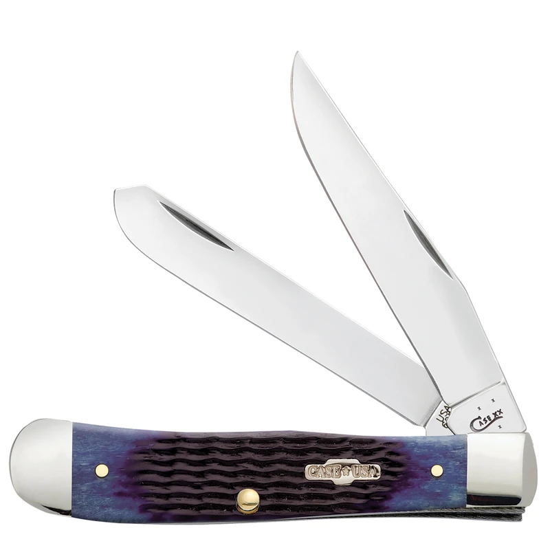 Blue Bone Rogers Trapper Folding Knife 3.25 In. Clip & 3.27 In. Spey Blade