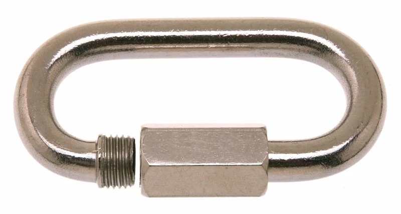 3/8 In. Polished Cast Stainless Steel Quick Link - 1540 Lb Load Capacity