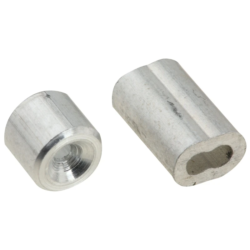 Garage Door Aluminum Ferrules/Stops, 1/16 In., 2-Pk.