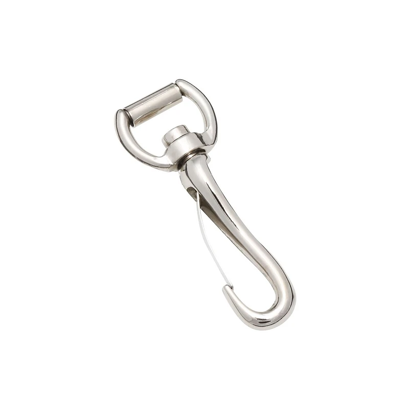 Spring Snap with Loop Swivel Eye, Nickel Finish, 5/8 Inch by 2-5/8 Inch