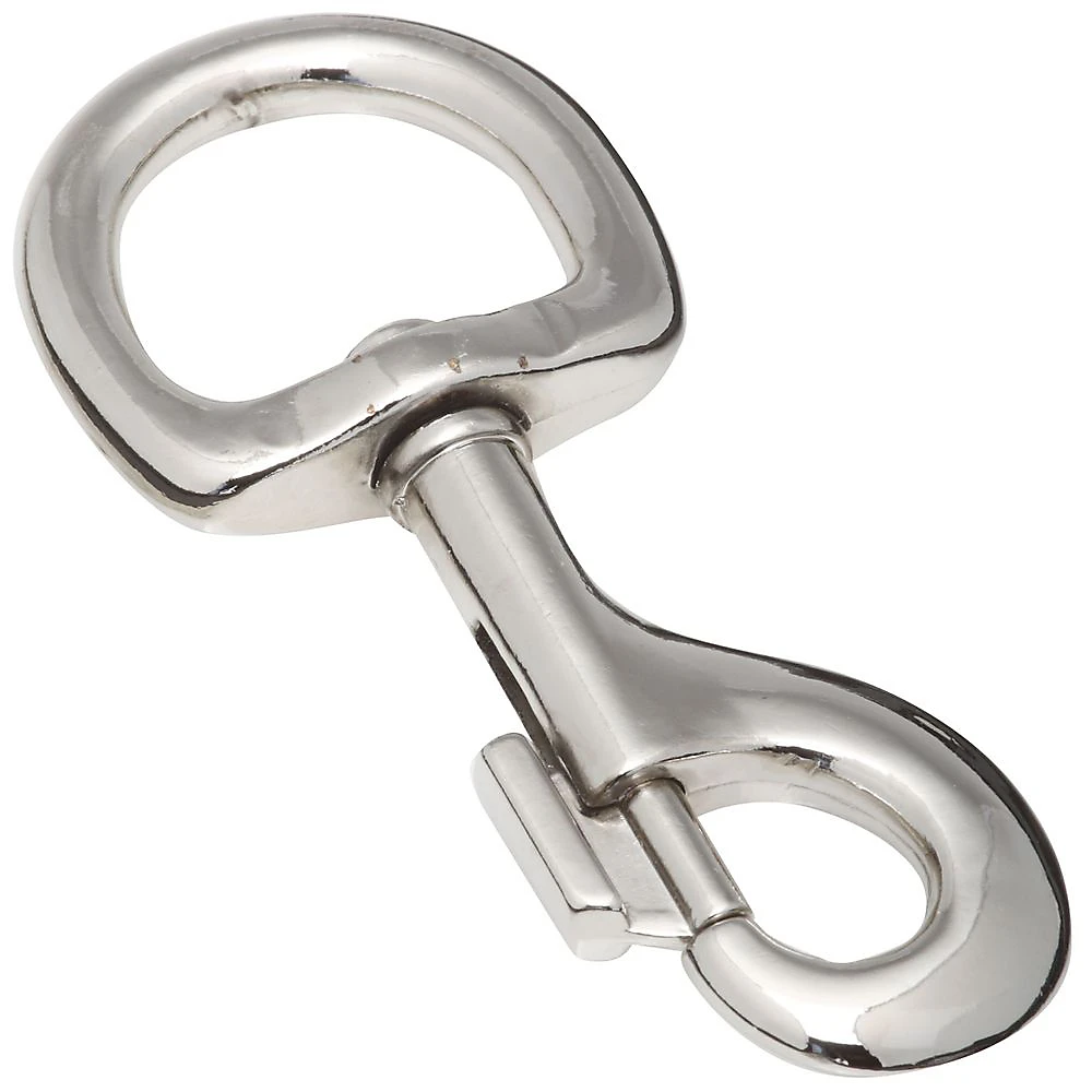 N222-612 Nickel Bolt Snap, 1-1/4" X 4-1/4", 100 Lb Working Load