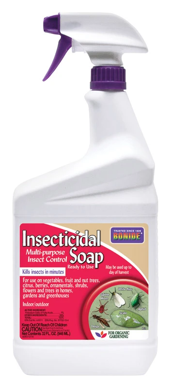 Insecticidal Soap Multi-Purpose Insect Control for Organic Indoor and Outdoor Gardening 32 Ounce Spray