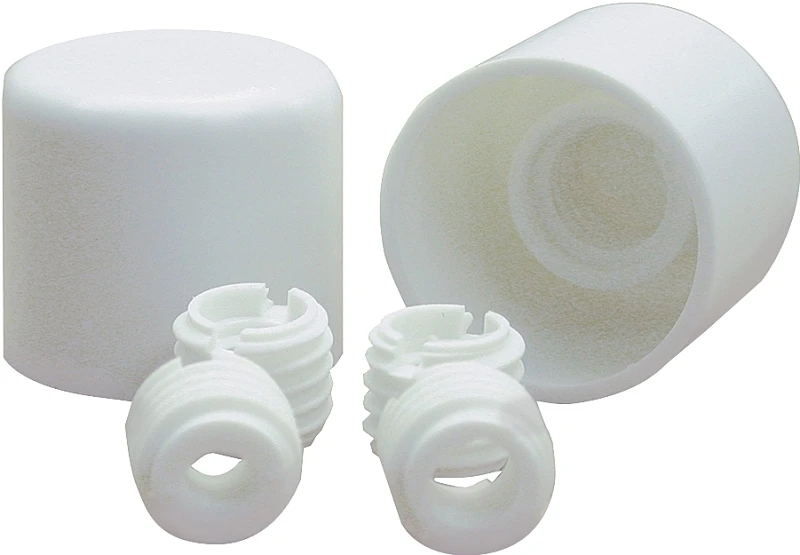 Danco Twister White Plastic Screw-On Toilet Bolt Caps (2-Ct.)