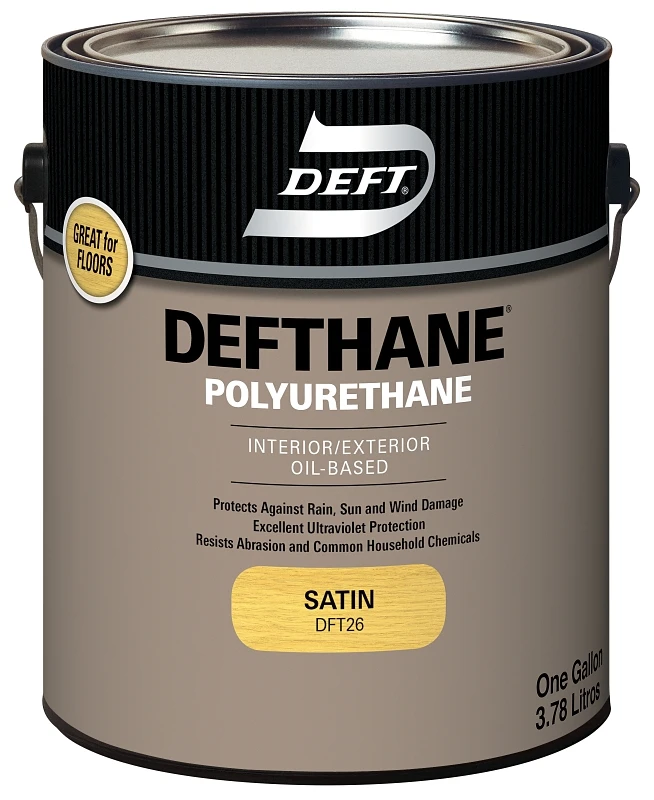 Satin Clear Polyurethane 1 Gal. Interior/exterior, Model Dft25/01
