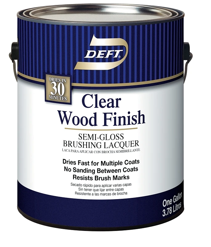 011-01 Semi-gloss Clear Oil-based Brushing Lacquer, 1 Gallon Can