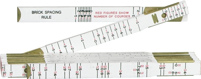 Red End 6 Ft. X 5/8 In. Brick Mason Wood Rule T636n