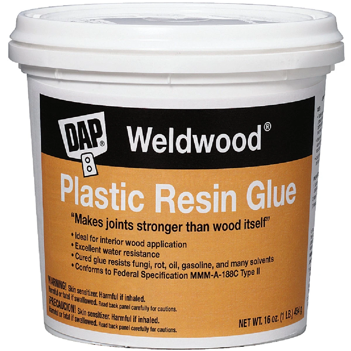 Weldwood 1 Lb. Plastic Resin Glue - High Strength Urea Formaldehyde Adhesive