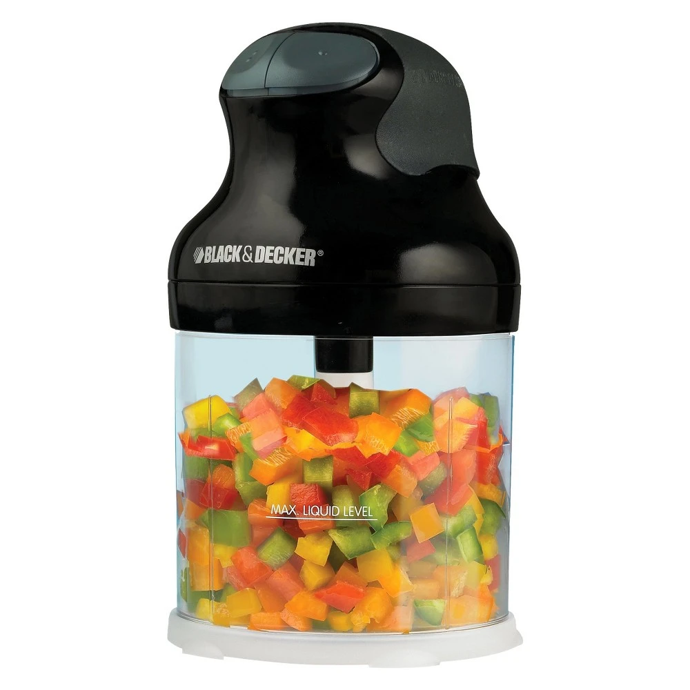 Ehc650b Ergo 3-cup Food Chopper - Black, 70-watt Power