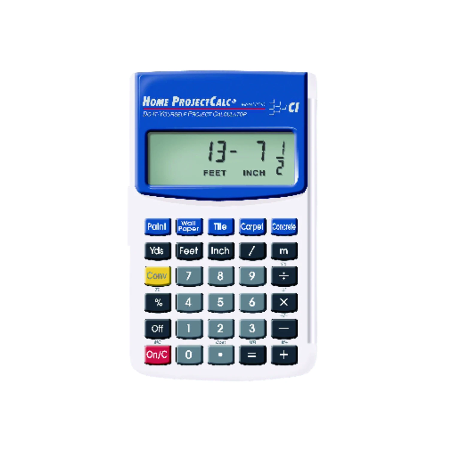 8510 Home Project Calculator, 11 Digit Lcd Display, Gray/blue