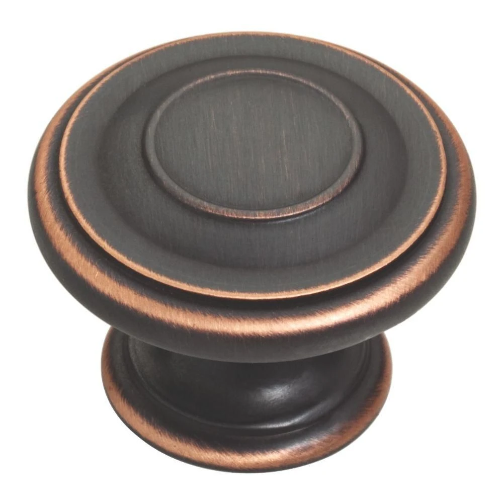 Inspirations Cabinet Knob, Oil-Rubbed Bronze, 1-5/16 In. Round
