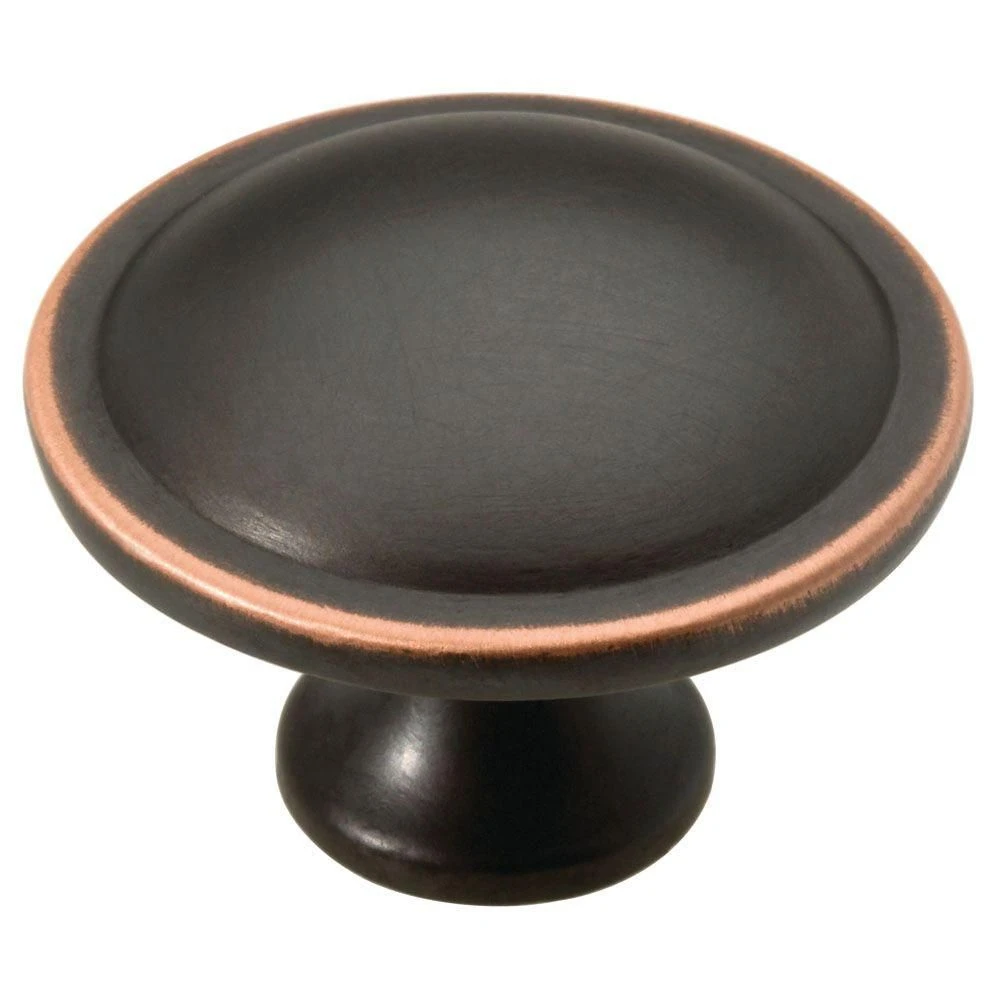 Contempo Cabinet Knob, Bronze & Copper, 1-1/2-In.