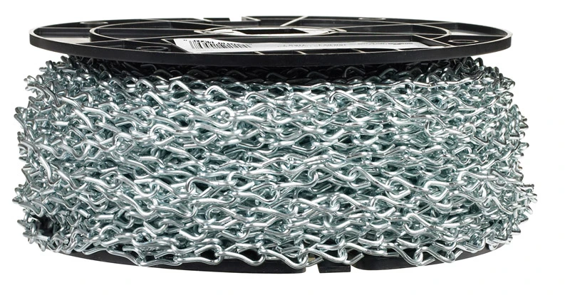 #14 Single Jack Chain, 200 Ft L, Zinc-plated Carbon Steel, 16 Lb Wll, Model Aw0801427