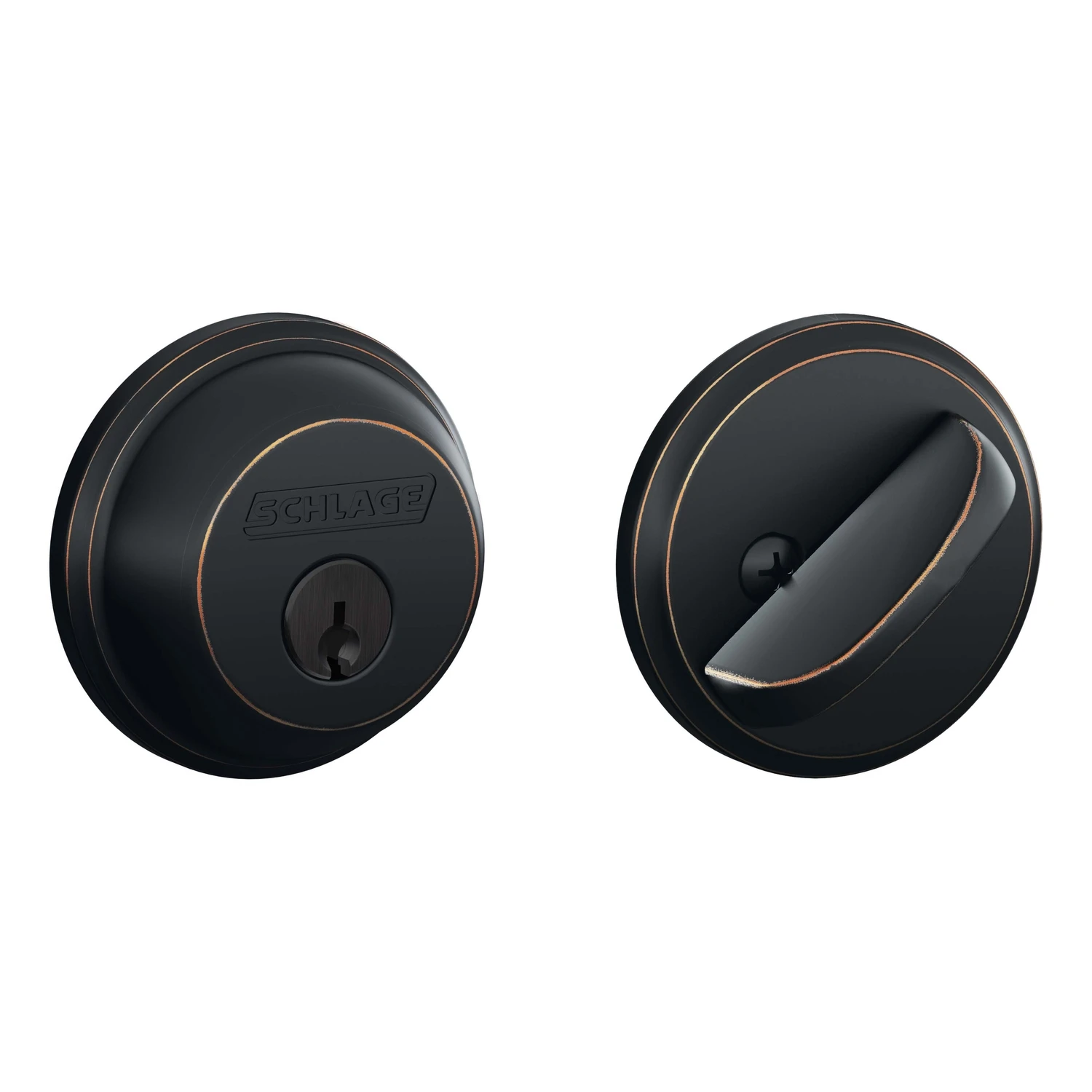 Aged Bronze Maximum Security Single Cylinder Deadbolt B60n716