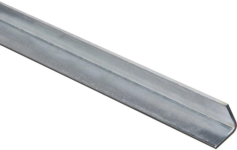 N179-945 Galvanized Steel Angle, 1 In X 1 In X 72 In, 0.12 In Thick